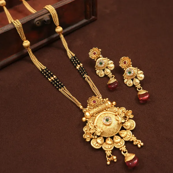American_Diamond_Brass_Mangalsutra_Set