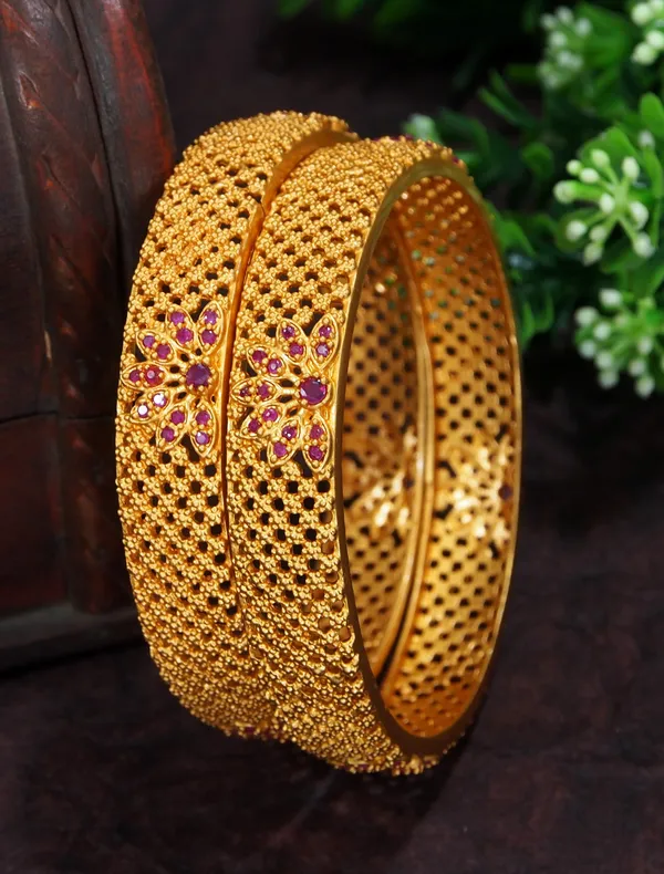 American_Diamond_Brass_Matte_Bangle