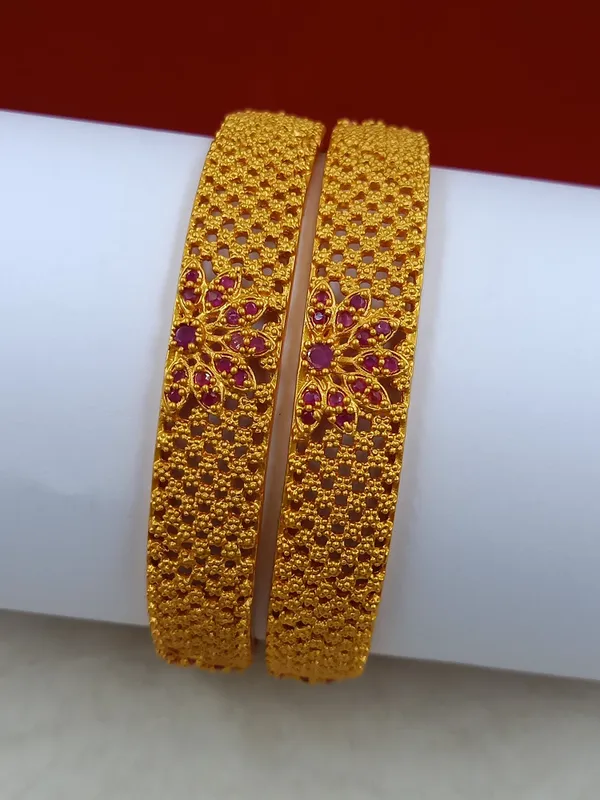 American_Diamond_Brass_Matte_Bangle