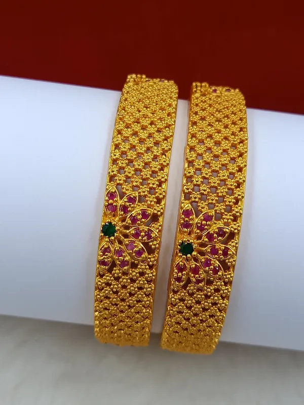 American_Diamond_Brass_Matte_Bangle