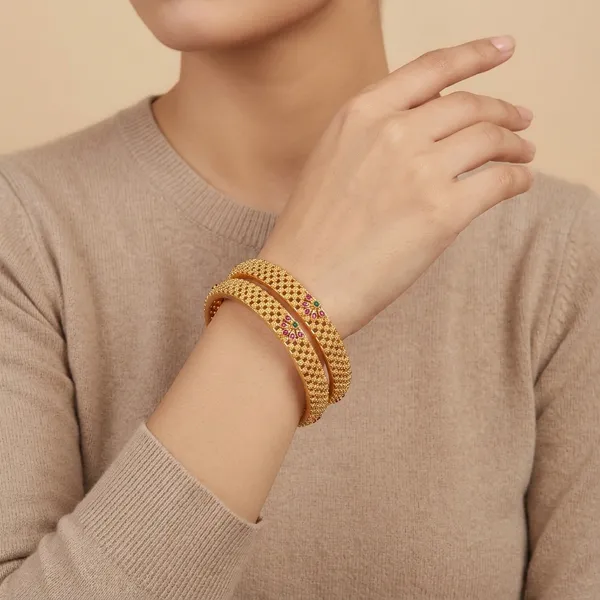 American_Diamond_Brass_Matte_Bangle