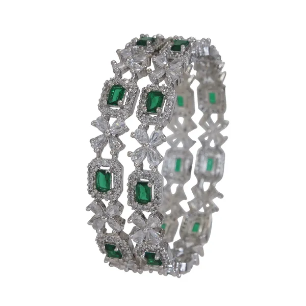American_Diamond_Silver_Bangle