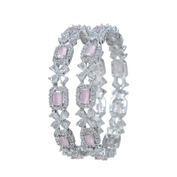 American_Diamond_Silver_Bangle