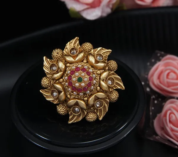 Brass_Pearl_Finger_Ring
