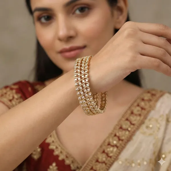 Brass_Gold_Plated_American_Diamond_Designer_Bangles