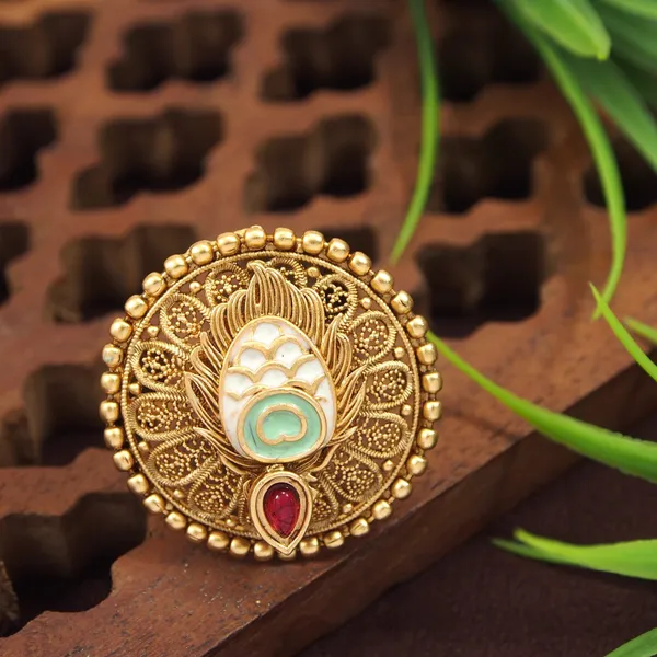 Brass_Meenakari_Ad_Peacock_Finger_Ring
