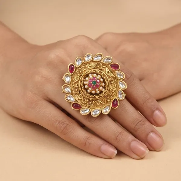 Brass_Pearl_American_Diamond_Ring