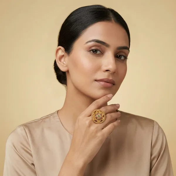 Brass_Pearl_Flower_Finger_Ring