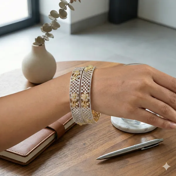 Designer_Ganga_Jamuna_Two_Tone_Ad_Stone_Bangles__Elegant_Party_Wear_Jewellery