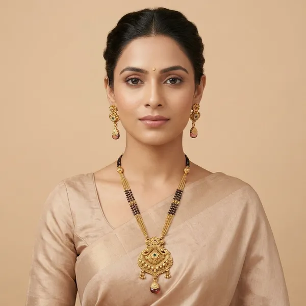 Gold_Matte_Finish_Mangalsutra