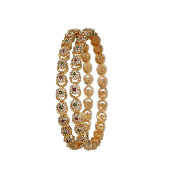 Gold_Plated_Brass_Bangles_With_Multicolour_Ad_Floral_Design