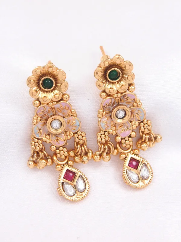 Gold_Plated_Plated_Brass_Traditional_Kundan_And_Pearl_Choker_Necklace_Set_For_Women