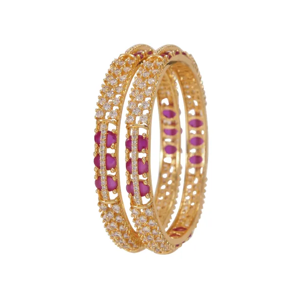 Gold_Plated_Sparkling_Ruby_Stone_Ad_Bangles_For_Women
