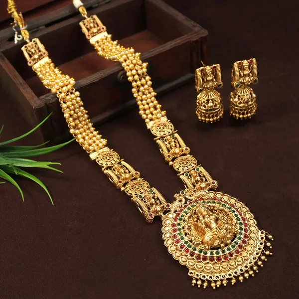Laxmi_Devi_Temple_Antique_Long_Necklace_Set