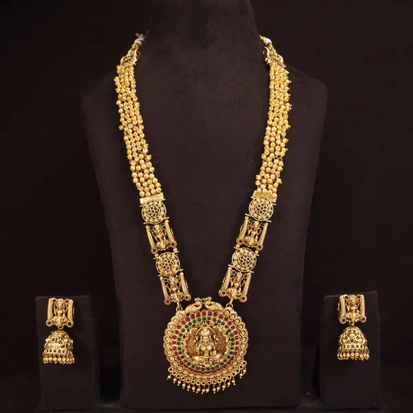 Laxmi_Devi_Temple_Antique_Long_Necklace_Set