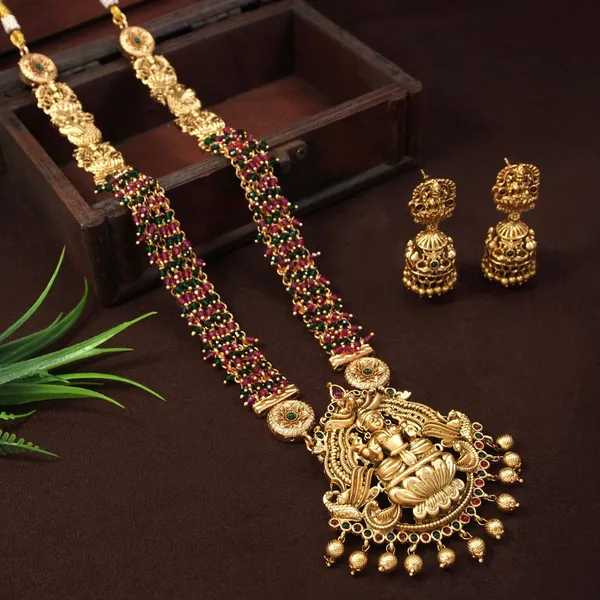 Laxmi_Devi_Temple_Antique_Long_Necklace_Set