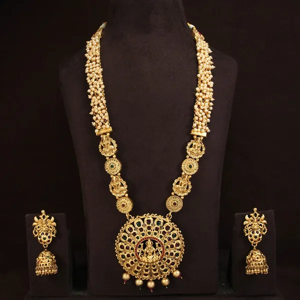 Laxmi_Devi_Temple_Antique_Long_Necklace_Set