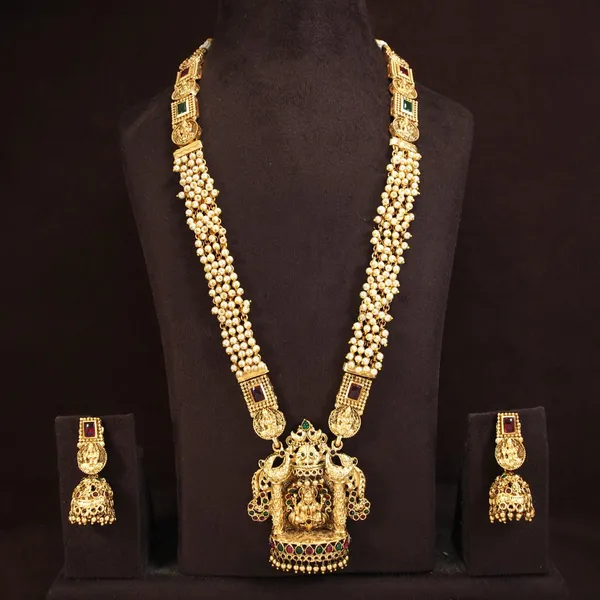 Laxmi_Devi_Temple_Antique_Long_Necklace_Set