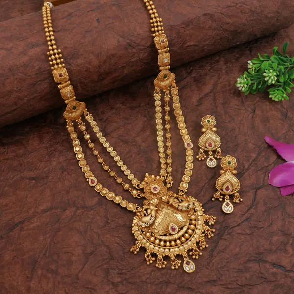 Royal_Antique_Finish_Brass_Rani_Haar_Long_Necklace_Set_With_Earrings