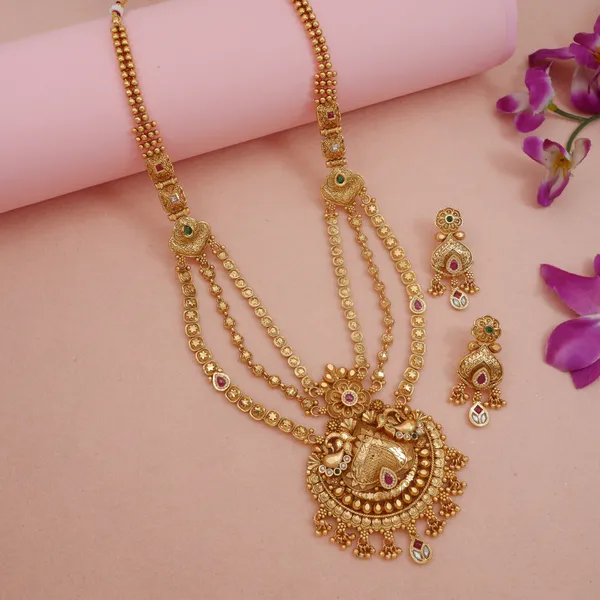Royal_Antique_Finish_Brass_Rani_Haar_Long_Necklace_Set_With_Earrings