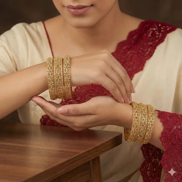 Rajwadi_Gold_Matte_Finish_Bangles_(Set_Of_6)