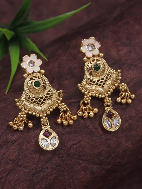 Women_Gold_Toned_Antique_Rani_Haar_Trend_Long_Temple_Necklace_Set