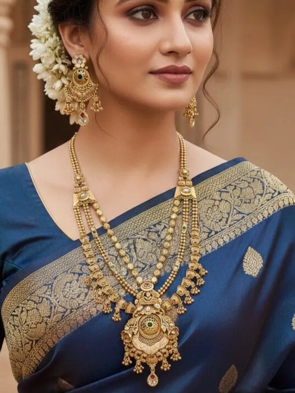 Women_Gold_Toned_Antique_Rani_Haar_Trend_Long_Temple_Necklace_Set
