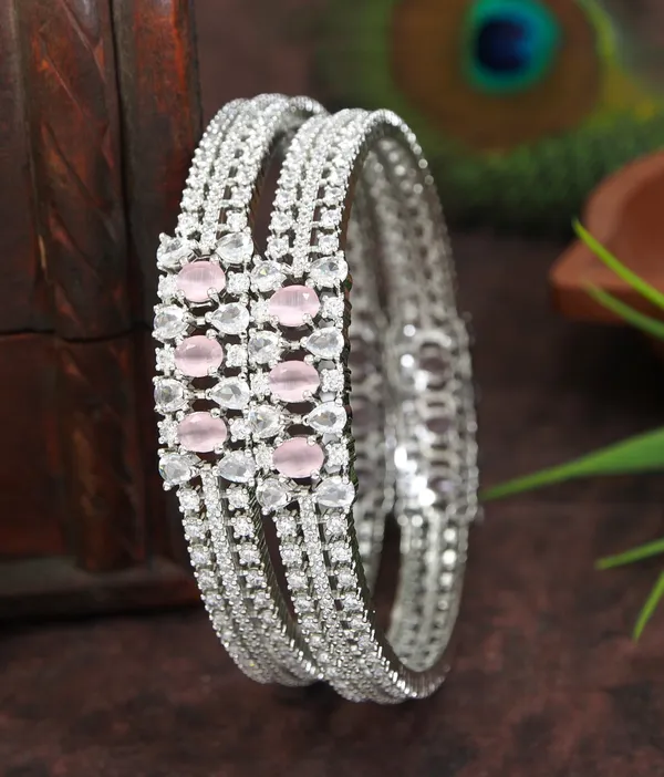 Radiant_Silver_Toned_Bangles_With_Mint_Green_And_White_Stones