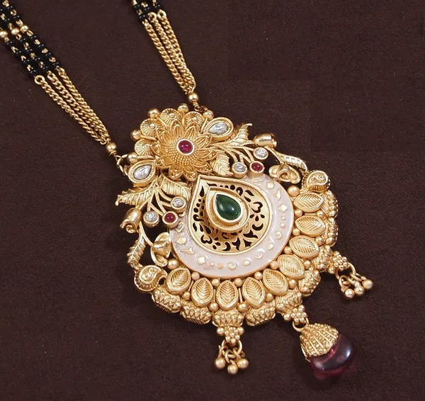 Royal_Gold_Plated_Mangalsutra_&_Earrings_Set