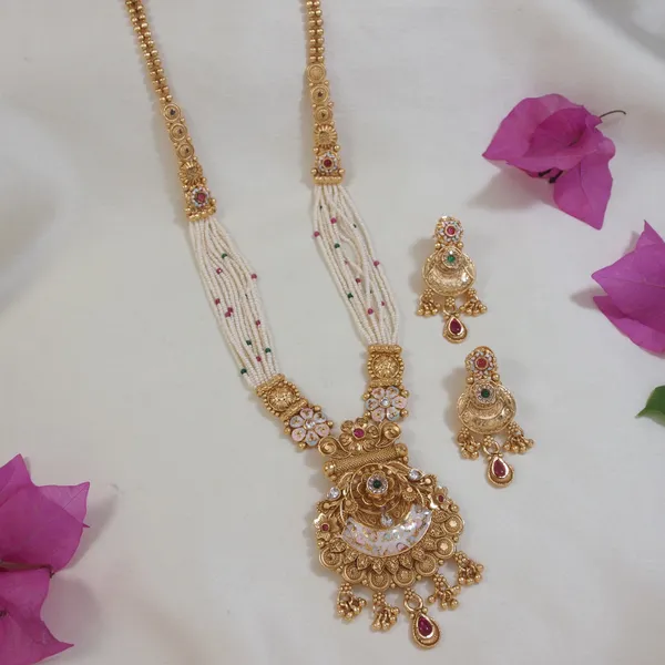Royal_Gold_Toned_Long_Brass_Necklace_Set_With_Pearl_Beads_And_Kundan_Embellishments