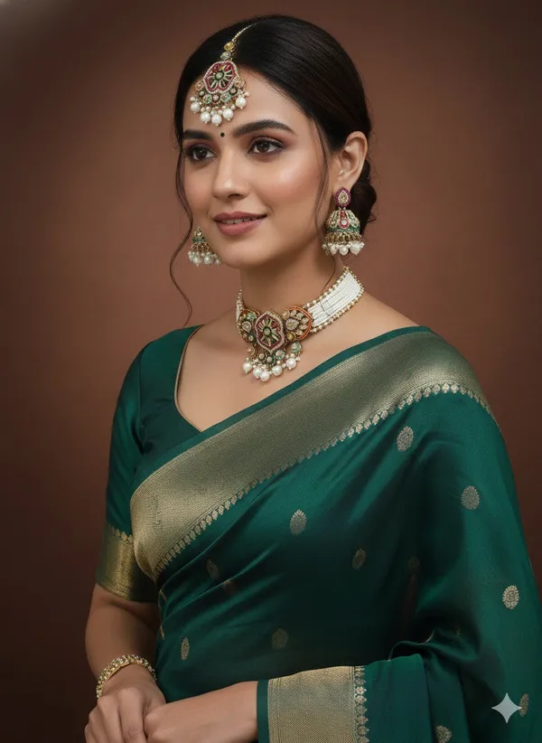Royal_Multicolor_Kundan_Pearl_Choker_Set_With_Jhumka_Earrings_&_Maang_Tikka