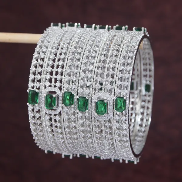 Silver_Green_Elegance_Bangles_Set__Pack_Of_6