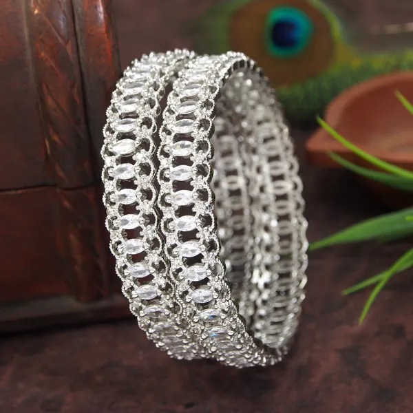 Silver_Plated_Zircon_American_Diamond_Bangle