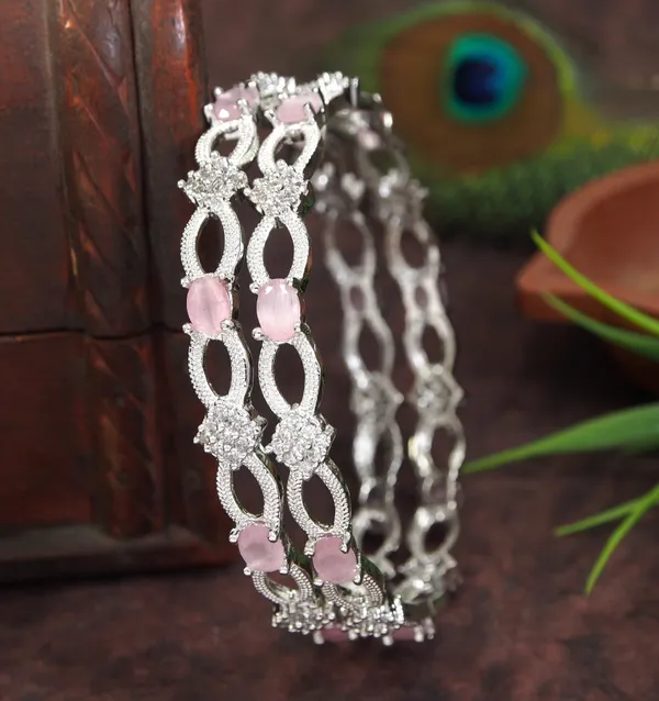 Silver_Plated_Zircon_American_Diamond_Bangle
