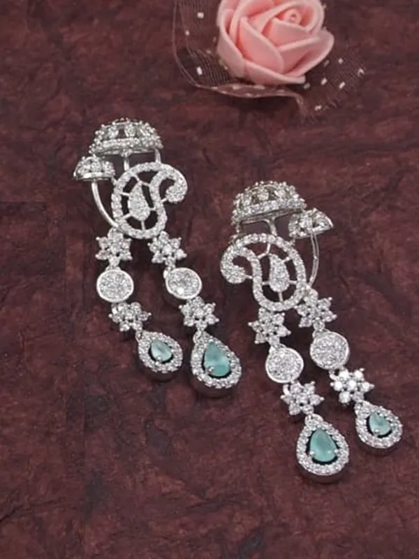 Three_Layer_American_Diamond_Necklace_Set_With_Mint_And__Accents