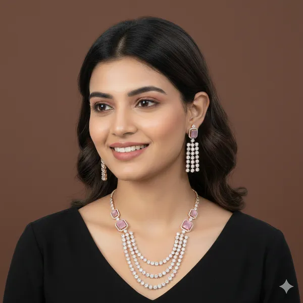 Three_Layer_Zircon_Necklace_Set