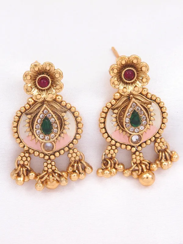 Traditional_Antique_Gold_Plated_Pearl_Choker_Jewellery_Set_For_Women
