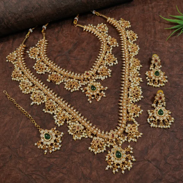 Traditional_Gold_Plated_Combo_Bridal_Necklace_Set