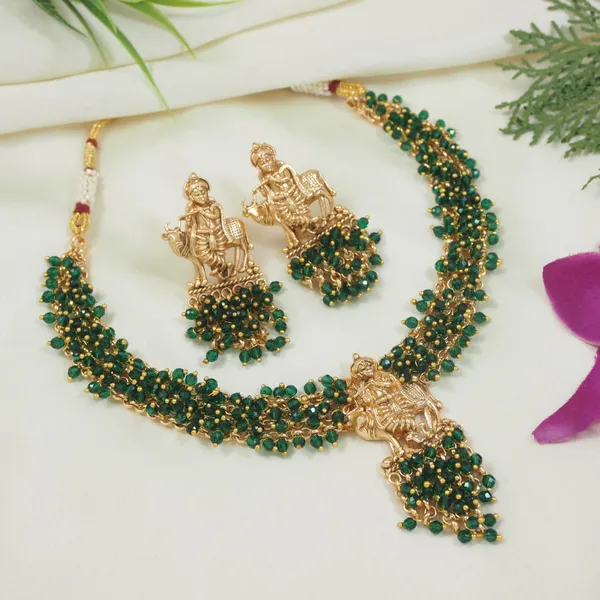 Traditional_Gold_Plated_Radha_Krishna_Necklace_Set_With_Pearl_Accents_And_Matching_Earrings