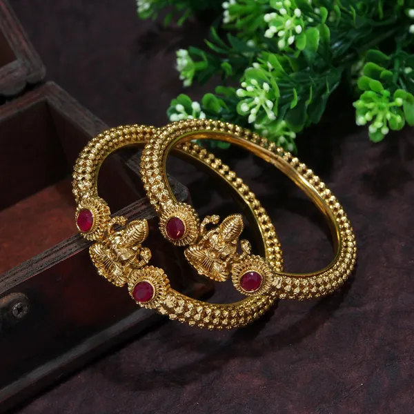 Traditional_Gold_Plated_Temple_Bangles_With_Ruby_Stones