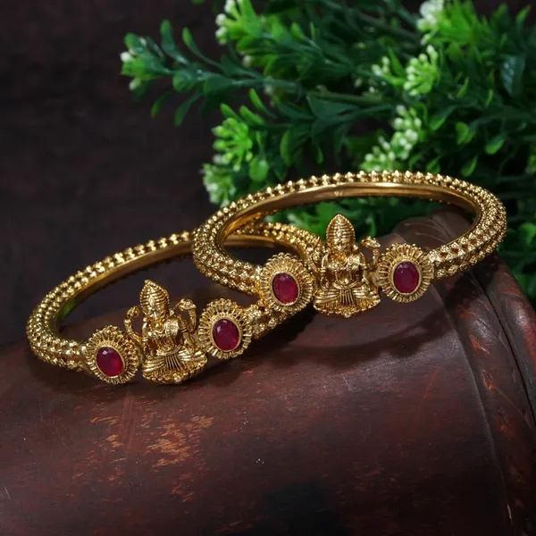 Traditional_Gold_Plated_Temple_Bangles_With_Ruby_Stones