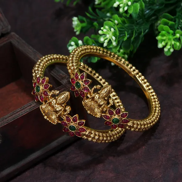 Traditional_Gold_Plated_Temple_Bangles_With_Ruby_Stones