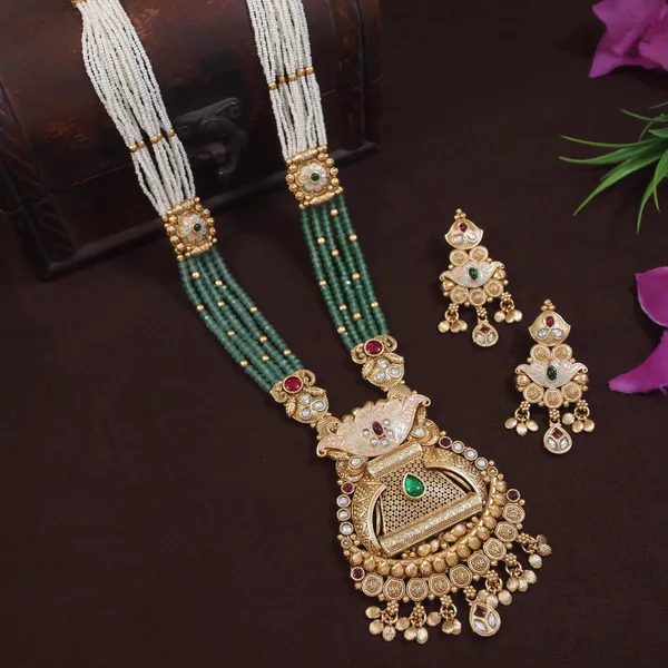 Traditional_Long_Brass_Necklace_Set_With_Kundan,_Pearl_&_Beaded_Detailing