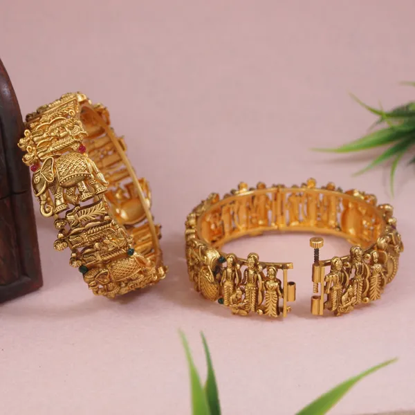 Traditional_Ram_Sita_Gold_Finish_Bangle_Set_Temple_Jewellery