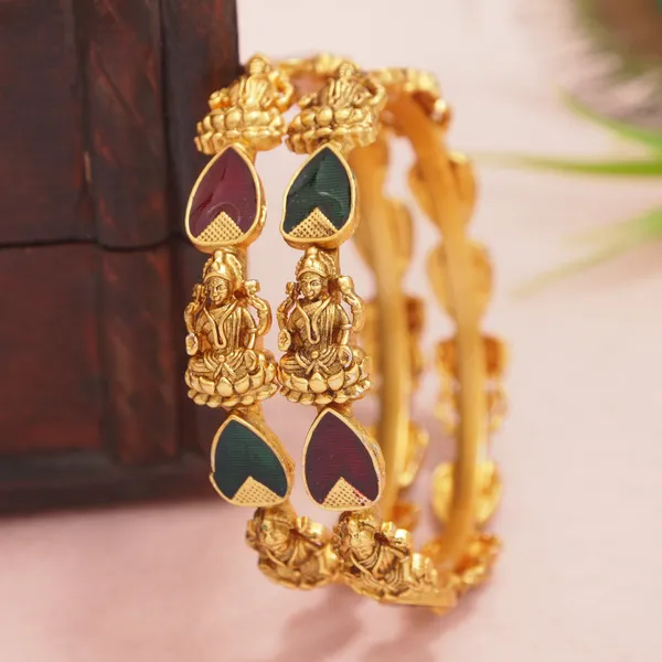 Traditional_Temple_Laxmi_Devi_Tilak_Meenakari_Brass_Bangle