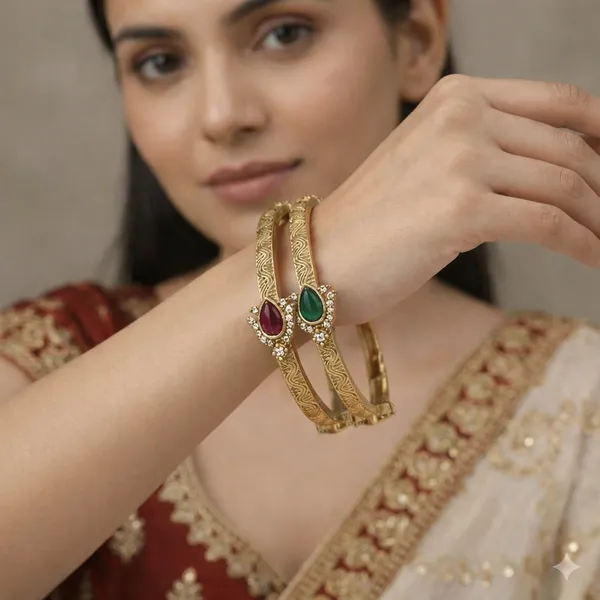 Victorian_Plated_Brass_Bangles_With_Ruby_Green_Kundan_&_Ad_Stones