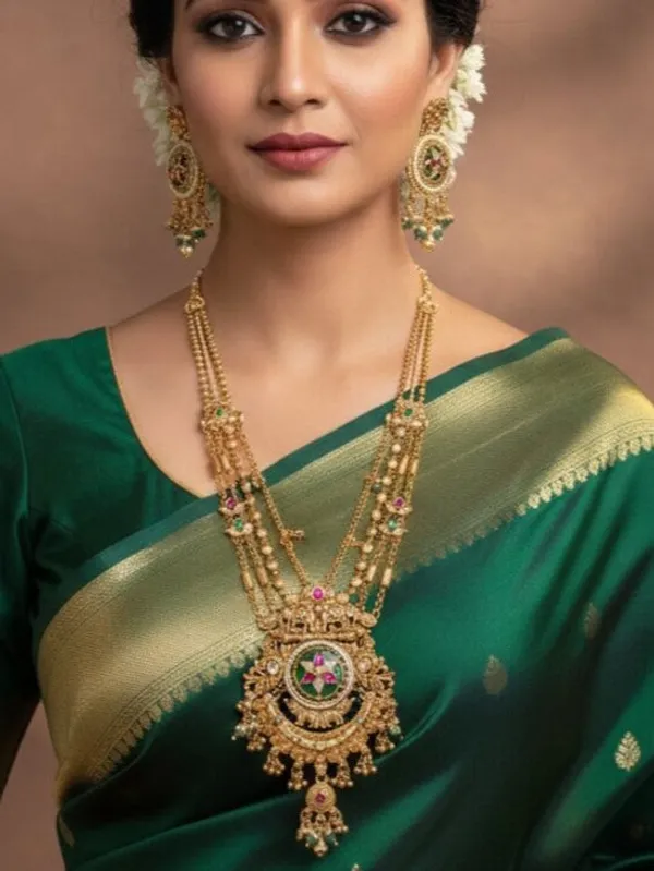 Women_Heritage_Rani_Haar_Long_Necklace_Set_With_Earrings__Antique_Gold_Plated