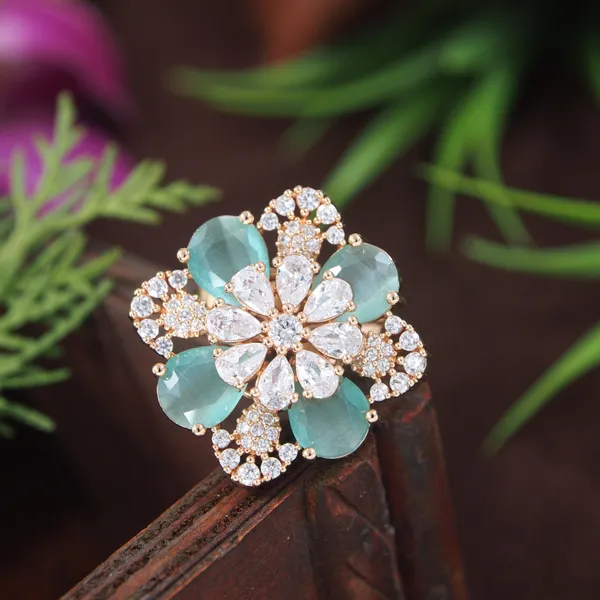 Zircon_Mint_Rose_Gold_Diamond_Ring