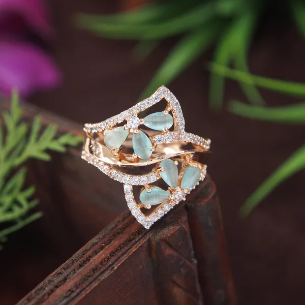 Zircon_Mint_Rose_Gold_Diamond_Ring