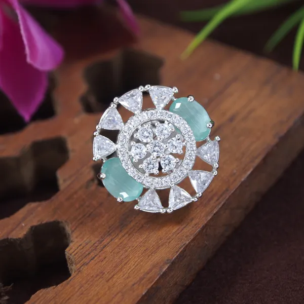 Zircon_Mint__Silver_Finger_Ring